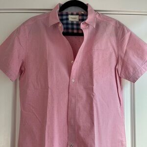 7 Diamonds Pink Casual Button Down Shirt